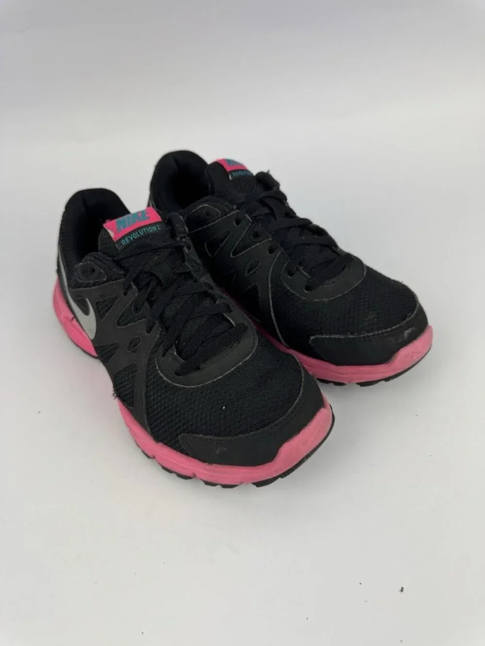NIKE Lunar Forever Girl’s Black/Pink Sneakers Size US 5Y
